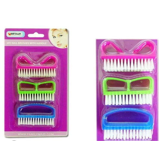 Durable Multicolor Nail Brush - Easy Application, 1 Piece
