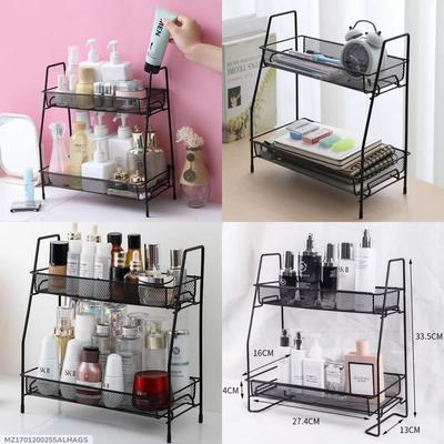 Durable Black Toilet Organizer Rack - 1 Pc for Long-Lasting Use